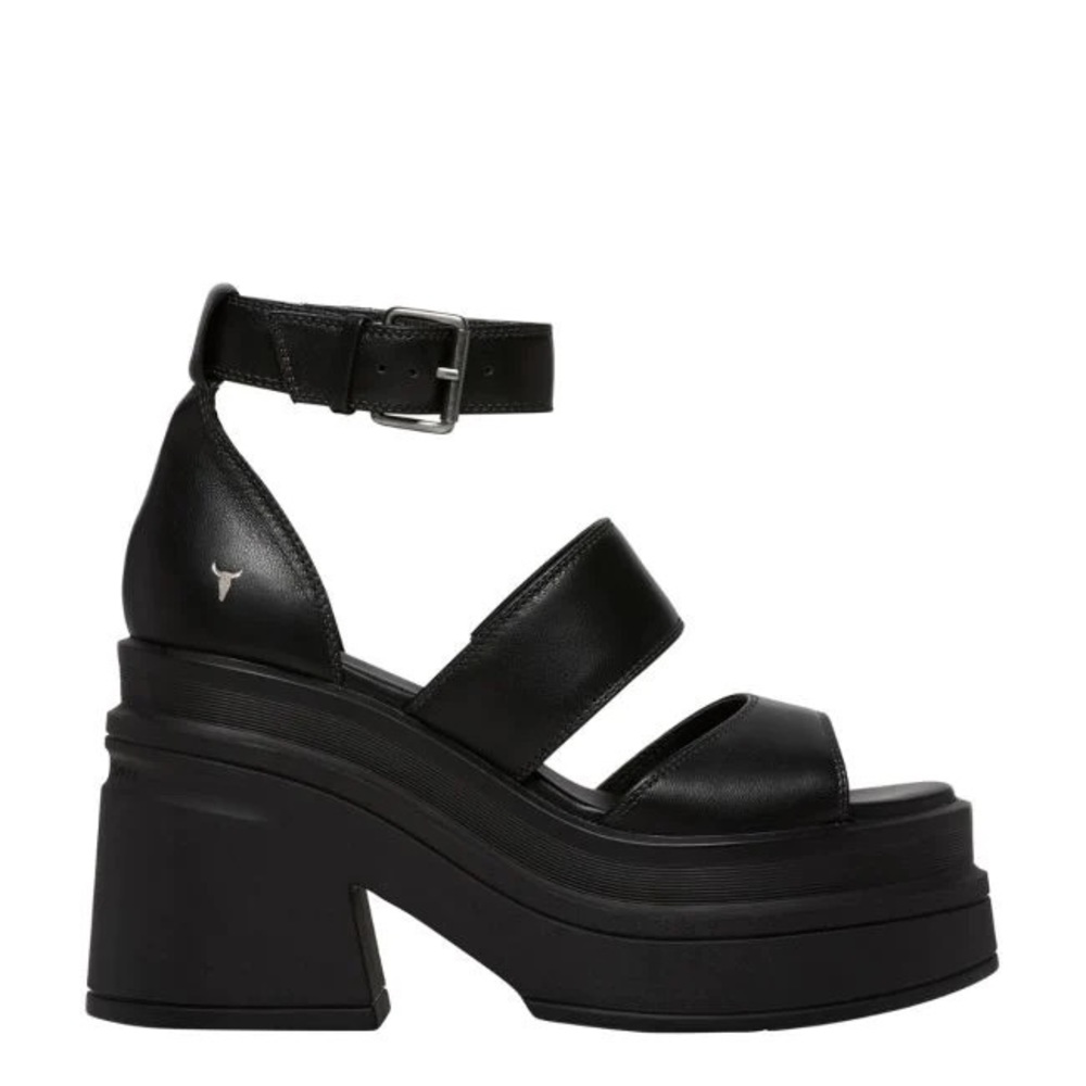 Windsor Smith Match Black Leather Sandal Size 5